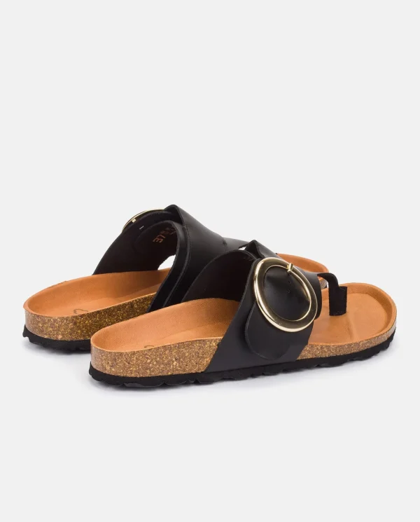 Yokono Sandalia Plana Granada 704 Negro | Mujer Sandalias Planas