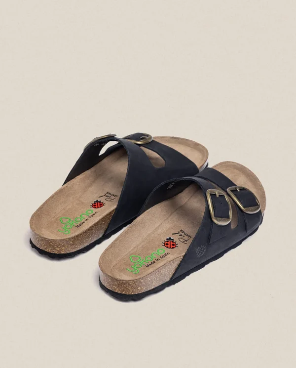 Yokono Sandalia Plana Granada 700 Negro | Mujer Sandalias Planas