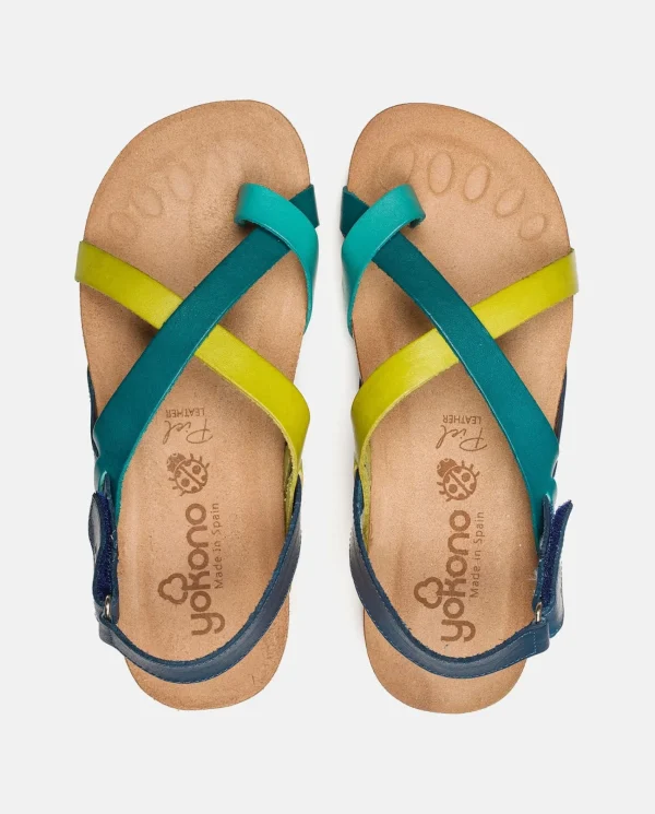 Yokono Sandalia Plana Ibiza 718 Azul | Mujer Sandalias Planas