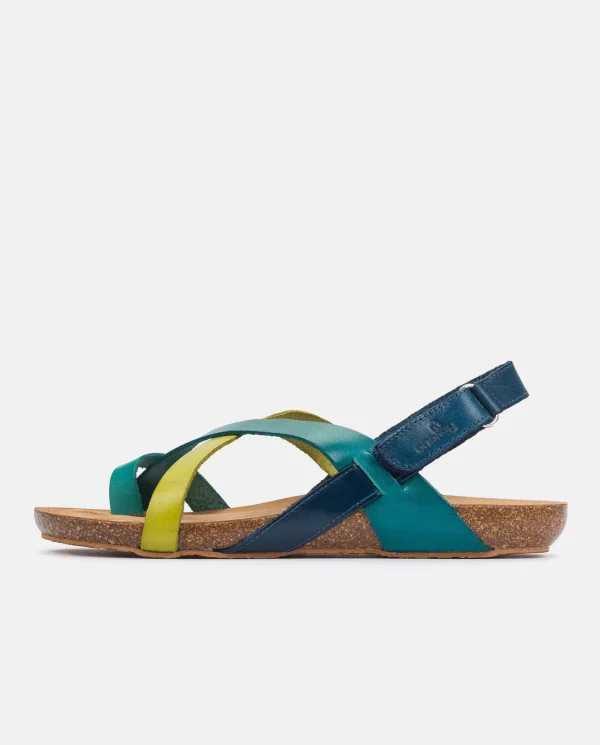 Yokono Sandalia Plana Ibiza 718 Azul | Mujer Sandalias Planas