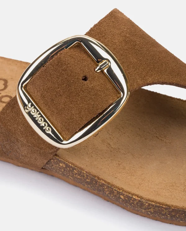 Yokono Sandalia Plana Ibiza 205 Marron | Mujer Sandalias Planas