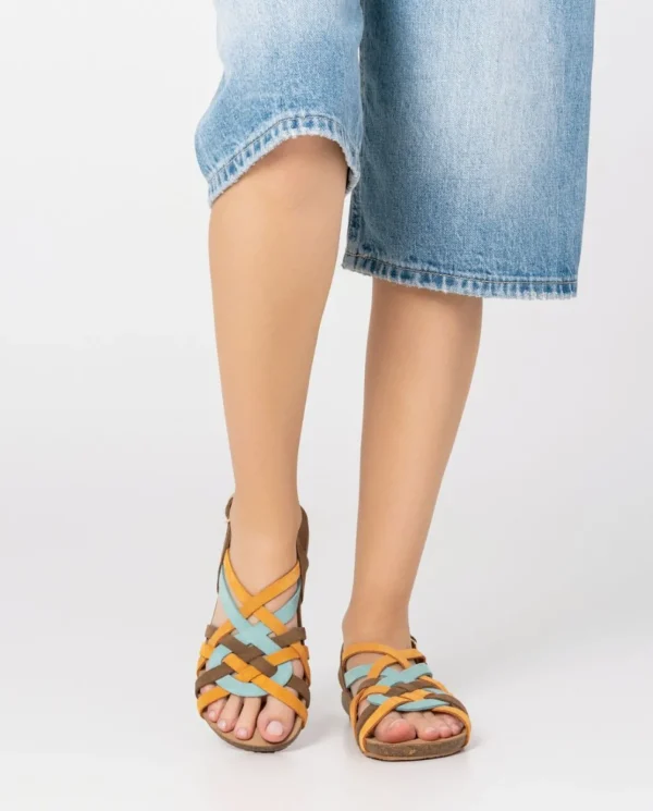 Yokono Sandalia Plana Ibiza 175 Naranja | Mujer Sandalias Planas