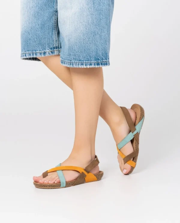 Yokono Sandalia Plana Ibiza 718 Naranja | Mujer Sandalias Planas