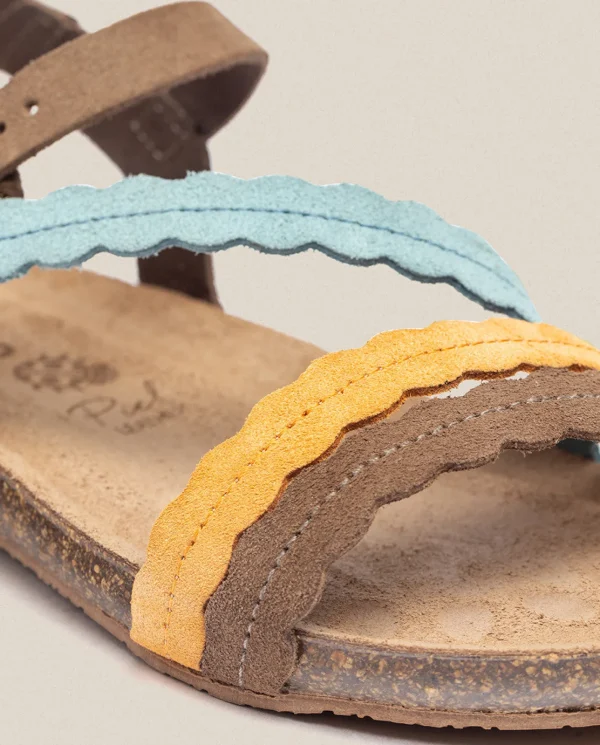 Yokono Sandalia Plana Ibiza 176 Naranja | Mujer Sandalias Planas