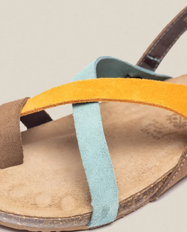 Yokono Sandalia Plana Ibiza 175 Naranja | Mujer Sandalias Planas