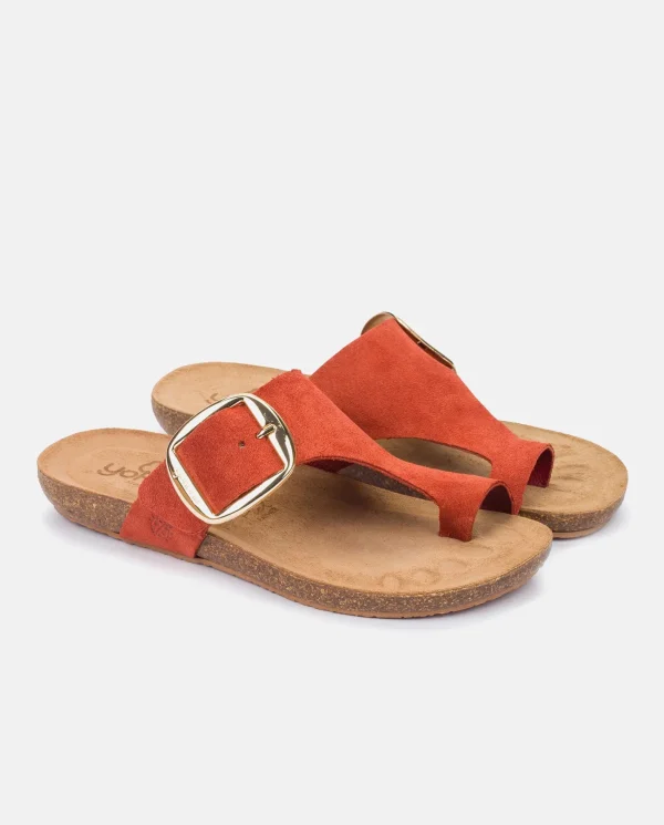 Yokono Sandalia Plana Ibiza 205 Naranja | Mujer Sandalias Planas