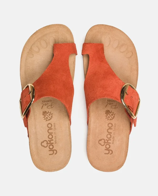 Yokono Sandalia Plana Ibiza 205 Naranja | Mujer Sandalias Planas