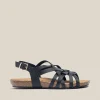 Yokono Sandalia Plana Ibiza 175 Negro | Mujer Sandalias Planas