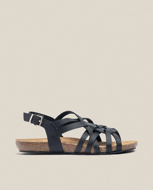 Yokono Sandalia Plana Ibiza 175 Negro | Mujer Sandalias Planas