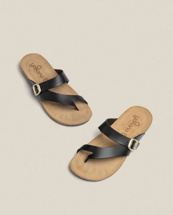 Yokono Sandalia Plana Ibiza 013 Negro | Mujer Sandalias Planas