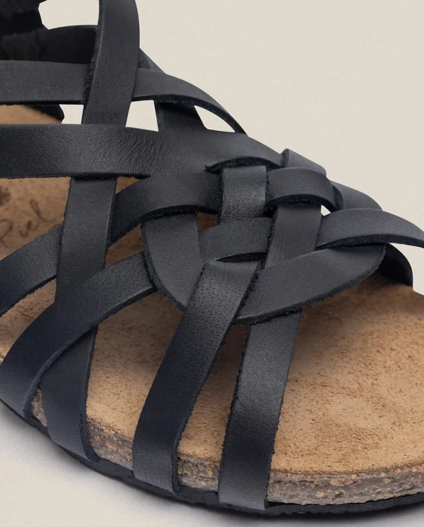 Yokono Sandalia Plana Ibiza 175 Negro | Mujer Sandalias Planas