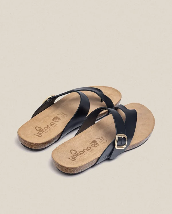 Yokono Sandalia Plana Ibiza 013 Negro | Mujer Sandalias Planas
