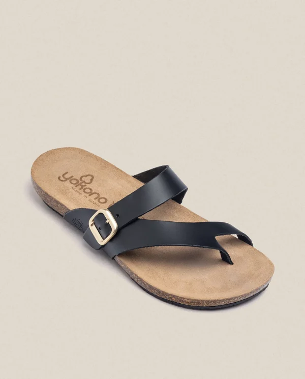 Yokono Sandalia Plana Ibiza 013 Negro | Mujer Sandalias Planas
