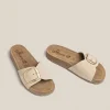 Yokono Sandalia Plana Jerba 114 Beige | Mujer Sandalias Planas