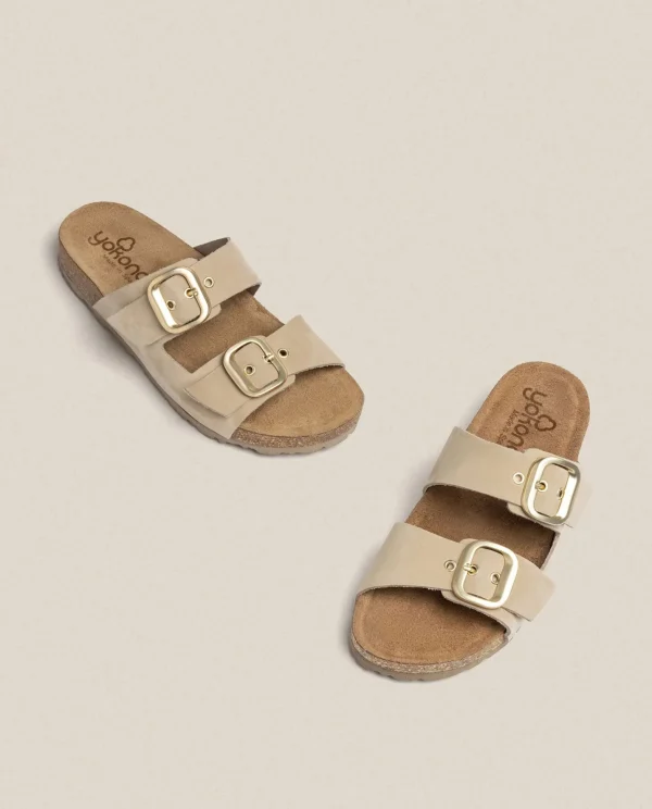 Yokono Sandalia Plana Jerba 136 Beige | Mujer Sandalias Planas