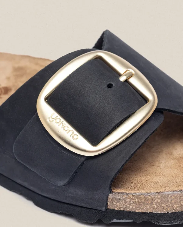 Yokono Sandalia Plana Jerba 114 Negro | Mujer Sandalias Planas