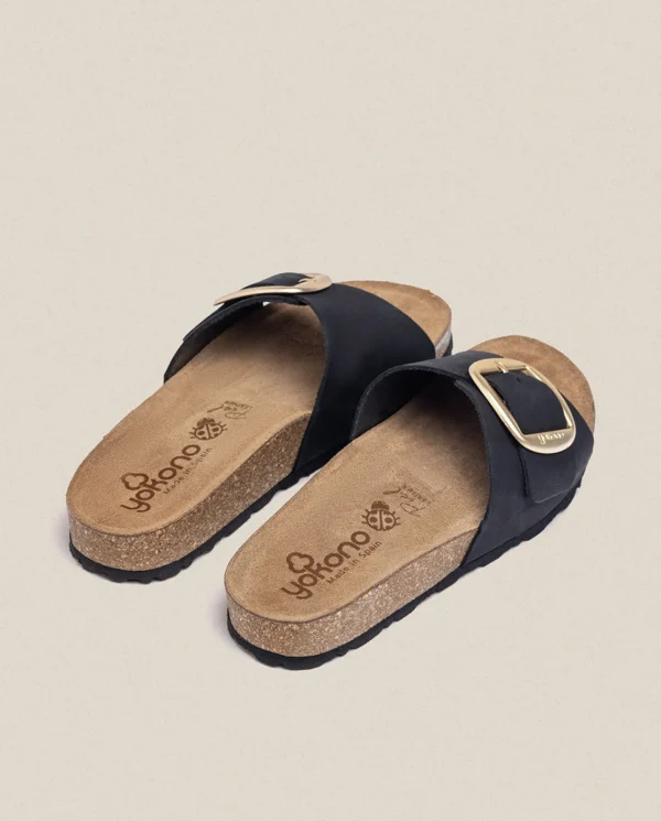 Yokono Sandalia Plana Jerba 114 Negro | Mujer Sandalias Planas