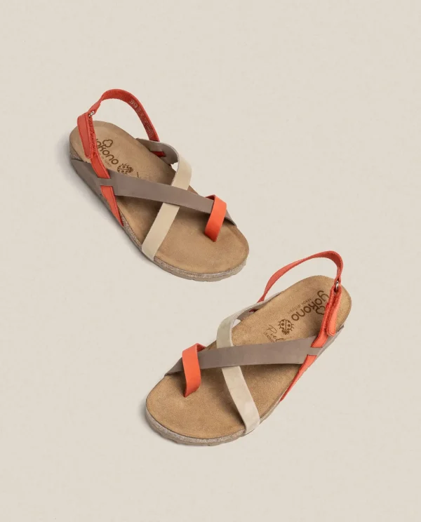 Yokono Sandalia Plana Jerba 718 Rojo | Mujer Sandalias Planas