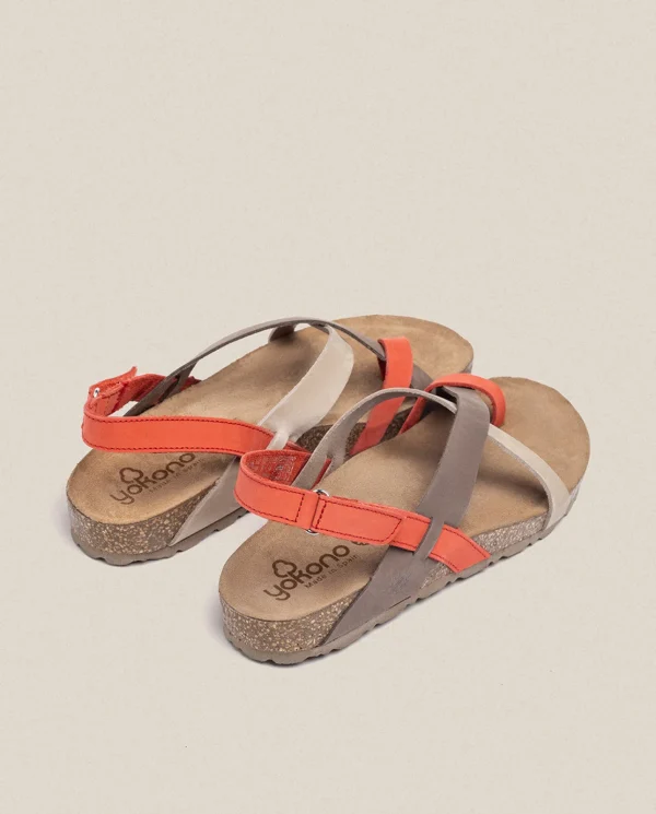 Yokono Sandalia Plana Jerba 718 Rojo | Mujer Sandalias Planas