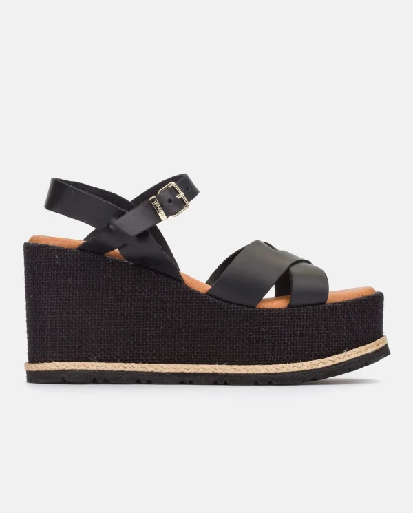 Yokono Sandalia Plana Lanzarote 003 Negro | Mujer Sandalias De Cuña