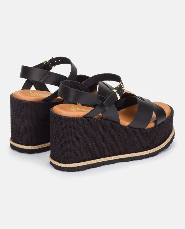 Yokono Sandalia Plana Lanzarote 003 Negro | Mujer Sandalias De Cuña