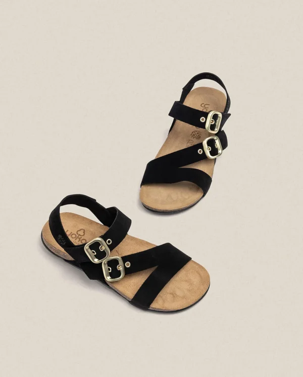 Yokono Sandalia Plana Manacor 023 Negro | Mujer Sandalias Planas
