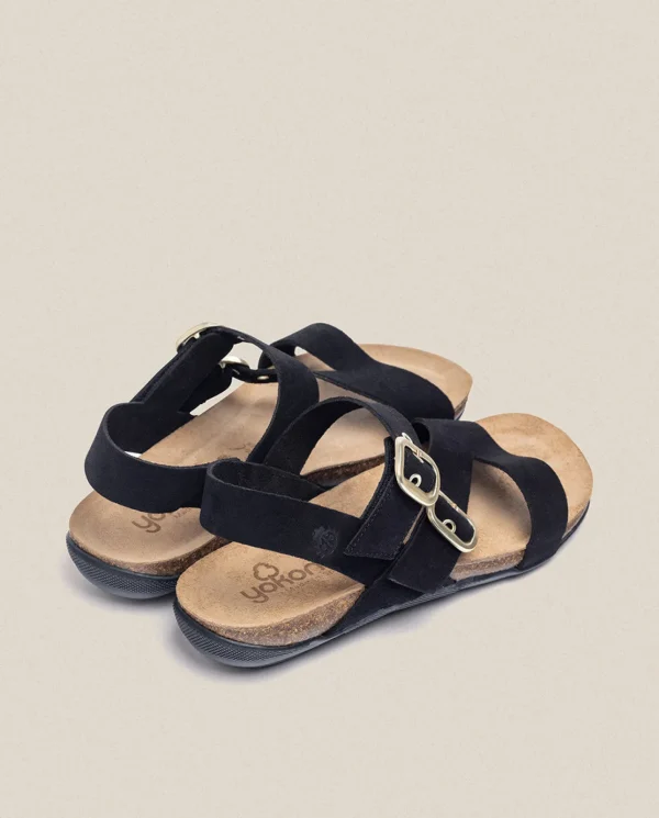 Yokono Sandalia Plana Manacor 023 Negro | Mujer Sandalias Planas