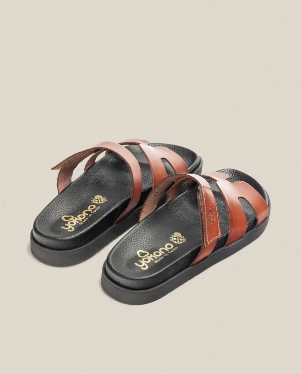 Yokono Sandalia Plana Morena 125 Marrón | Mujer Sandalias Planas