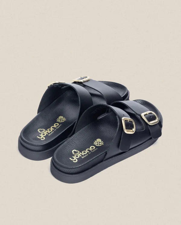 Yokono Sandalia Plana Morena 004 Negro | Mujer Sandalias Planas