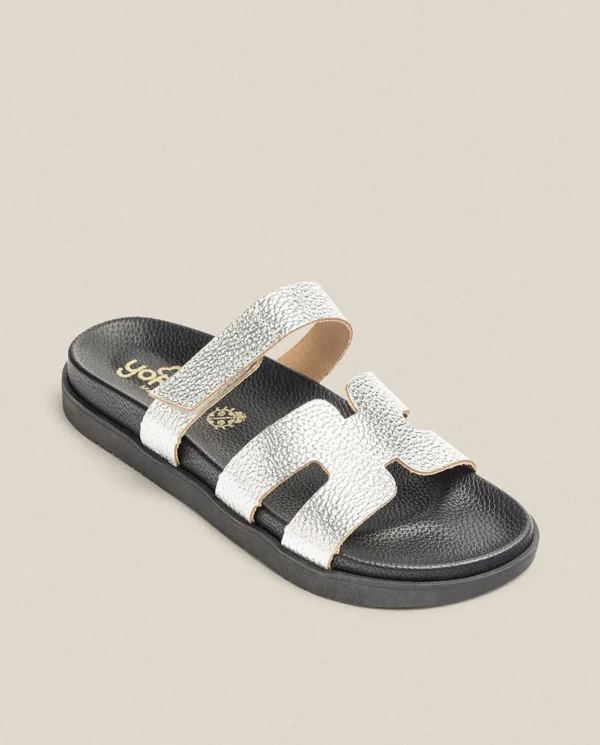 Yokono Sandalia Plana Morena 125 Plata | Mujer Sandalias Planas