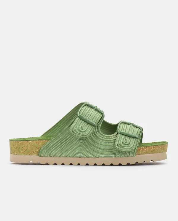Yokono Sandalia Plana Noja 003 Verde | Mujer Sandalias Planas