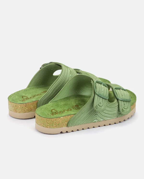 Yokono Sandalia Plana Noja 003 Verde | Mujer Sandalias Planas
