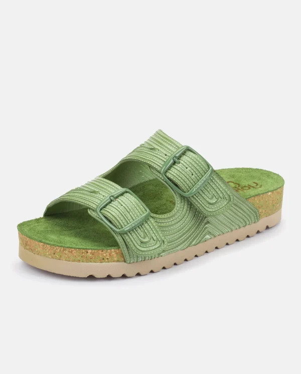 Yokono Sandalia Plana Noja 003 Verde | Mujer Sandalias Planas