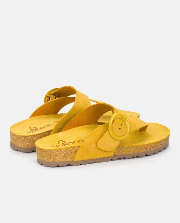Yokono Sandalia Plana Rolan 113 Amarillo | Mujer Sandalias Planas