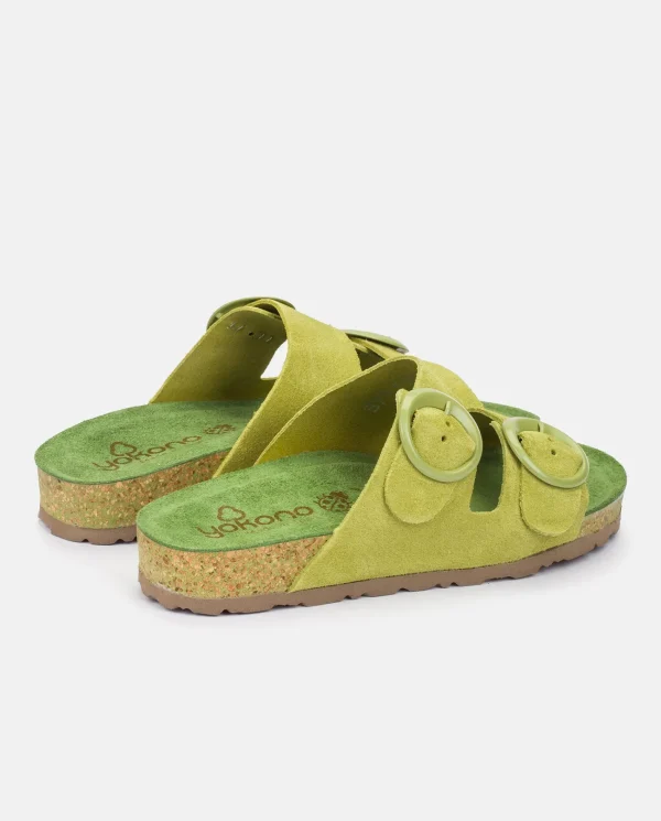 Yokono Sandalia Plana Rolan 700 Verde | Mujer Sandalias Planas