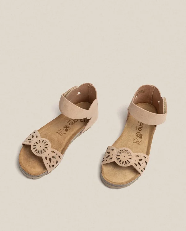 Yokono Sandalia Plana Villa 086 Beige | Mujer Sandalias Planas