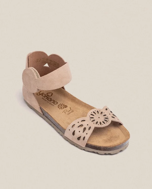 Yokono Sandalia Plana Villa 086 Beige | Mujer Sandalias Planas