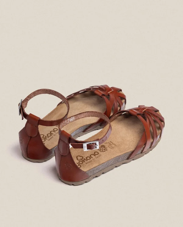 Yokono Sandalia Plana Villa 011 Marron | Mujer Sandalias Planas