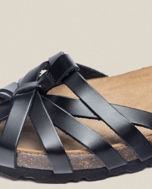 Yokono Sandalia Plana Villa 011 Negro | Mujer Sandalias Planas