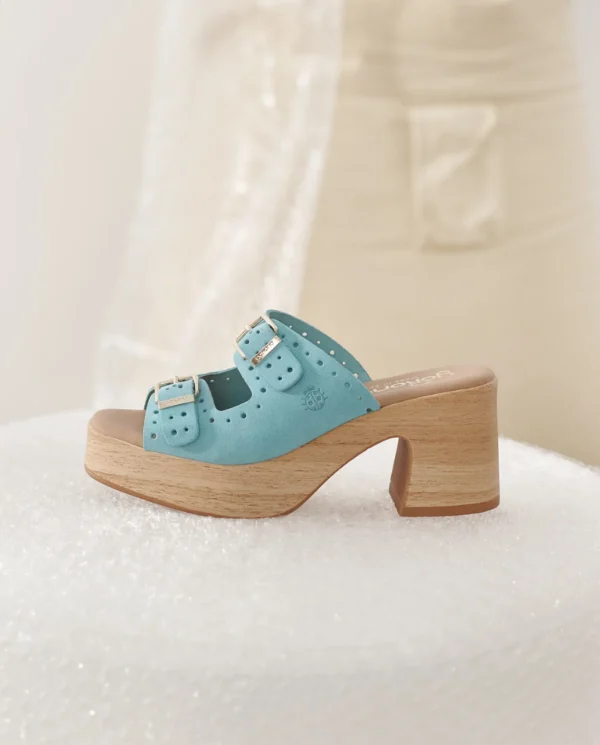 Yokono Sandalia Tacón Bonai 003 Azul | Mujer Sandalias De Tacón