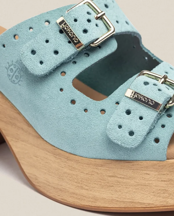Yokono Sandalia Tacón Bonai 003 Azul | Mujer Sandalias De Tacón