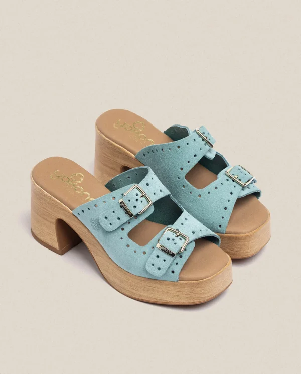 Yokono Sandalia Tacón Bonai 003 Azul | Mujer Sandalias De Tacón