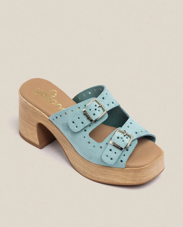 Yokono Sandalia Tacón Bonai 003 Azul | Mujer Sandalias De Tacón