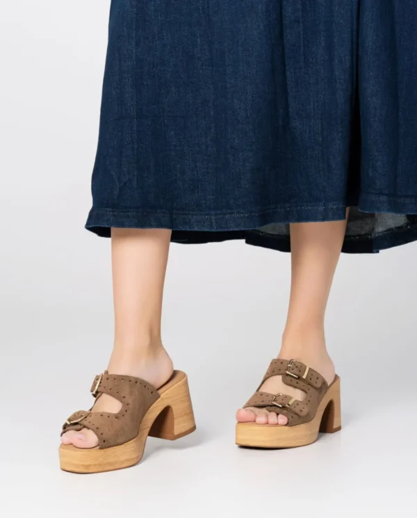 Yokono Sandalia Tacón Bonai 003 Marrón | Mujer Sandalias De Tacón