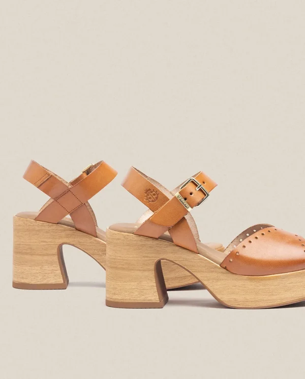 Yokono Sandalia Tacón Bonai 002 Marrón | Mujer Sandalias De Tacón