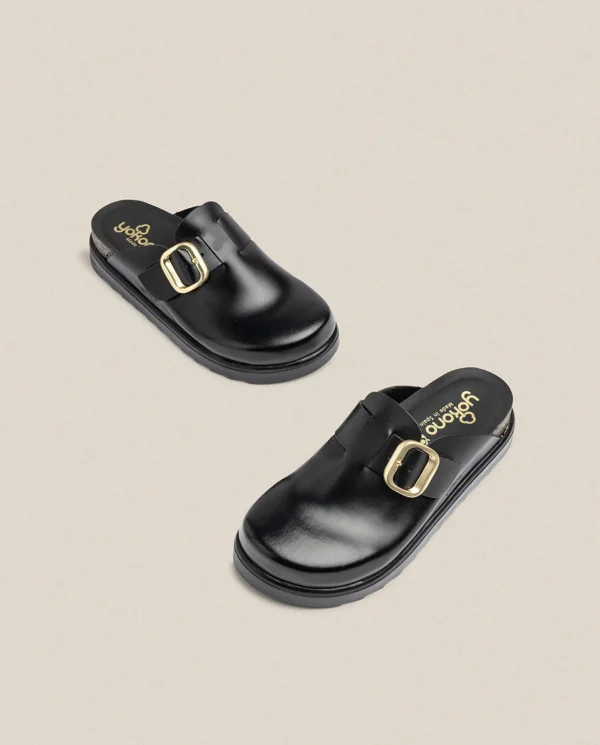 Yokono Zapato De Plataforma TUNEZ-599 Negro | Mujer Zuecos | Sandalias De Plataforma
