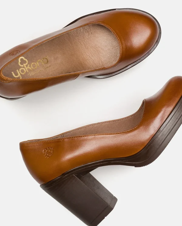 Yokono Zapato De Tacón PILSEN-007 CUERO | Mujer Zapatos