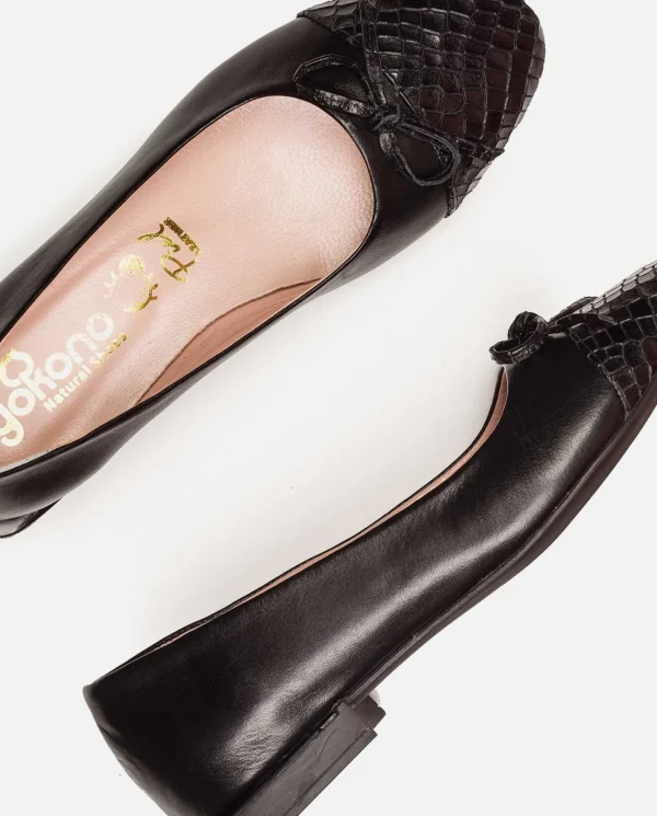 Yokono Zapato Plano Canada 001 Negro | Mujer Zapatos