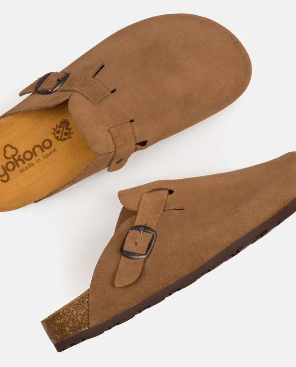 Yokono Zapato Plano Zueco 599 Marrón | Hombre Zuecos | Sandalias