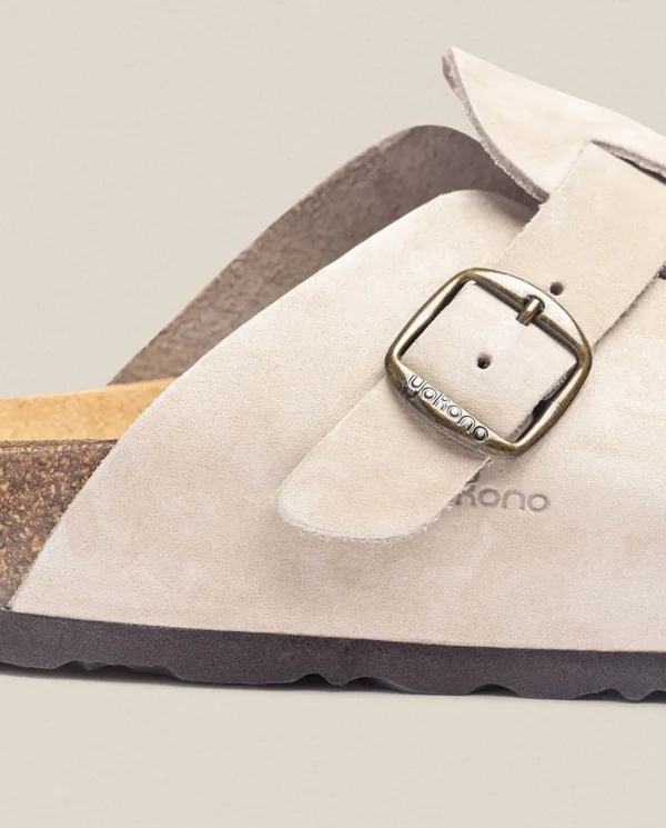 Yokono Zueco 599 Beige | Mujer Zuecos | Sandalias Planas